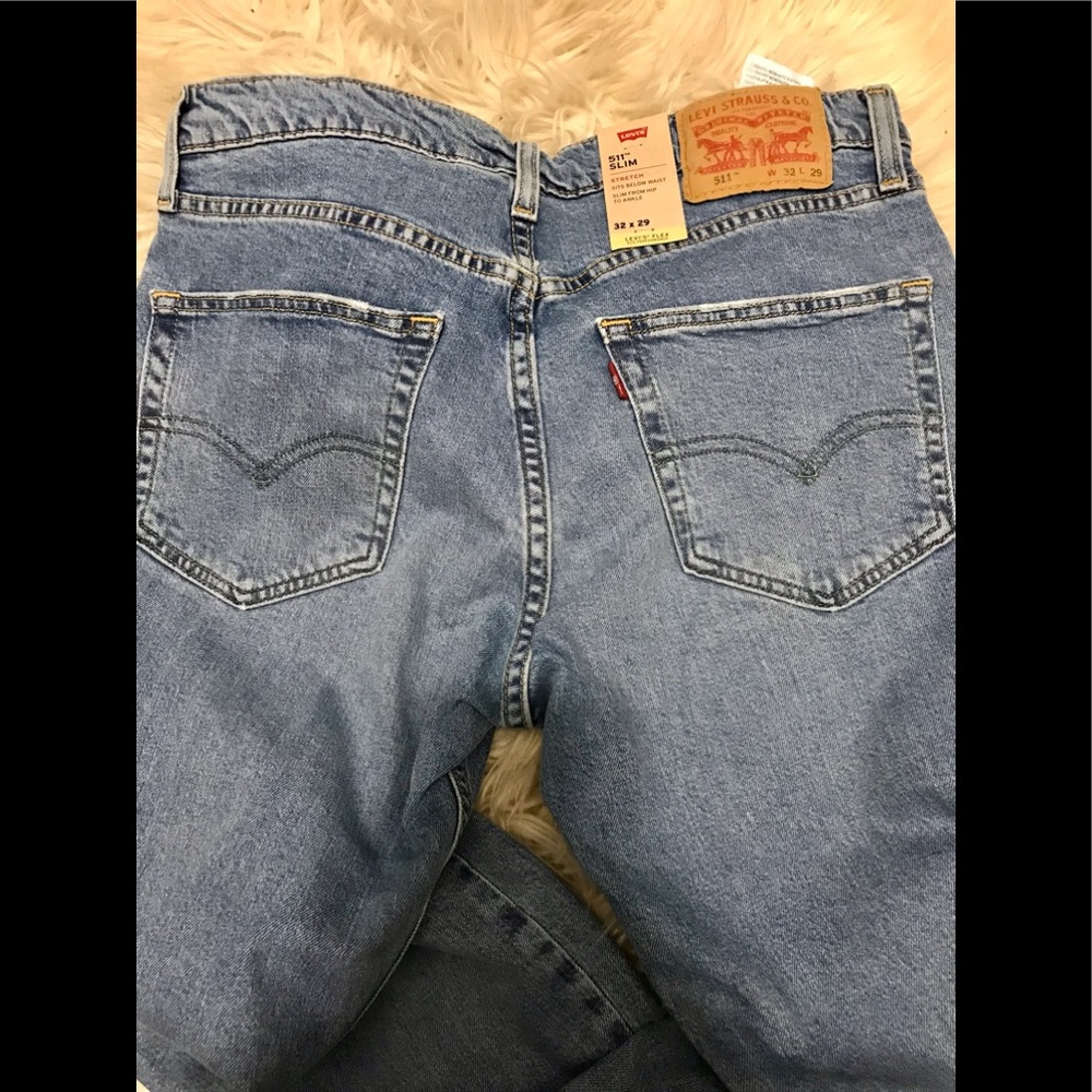Men Levi Jeans 511 Slim Flex Eco Performance 32x29 - Picture 6 of 8
